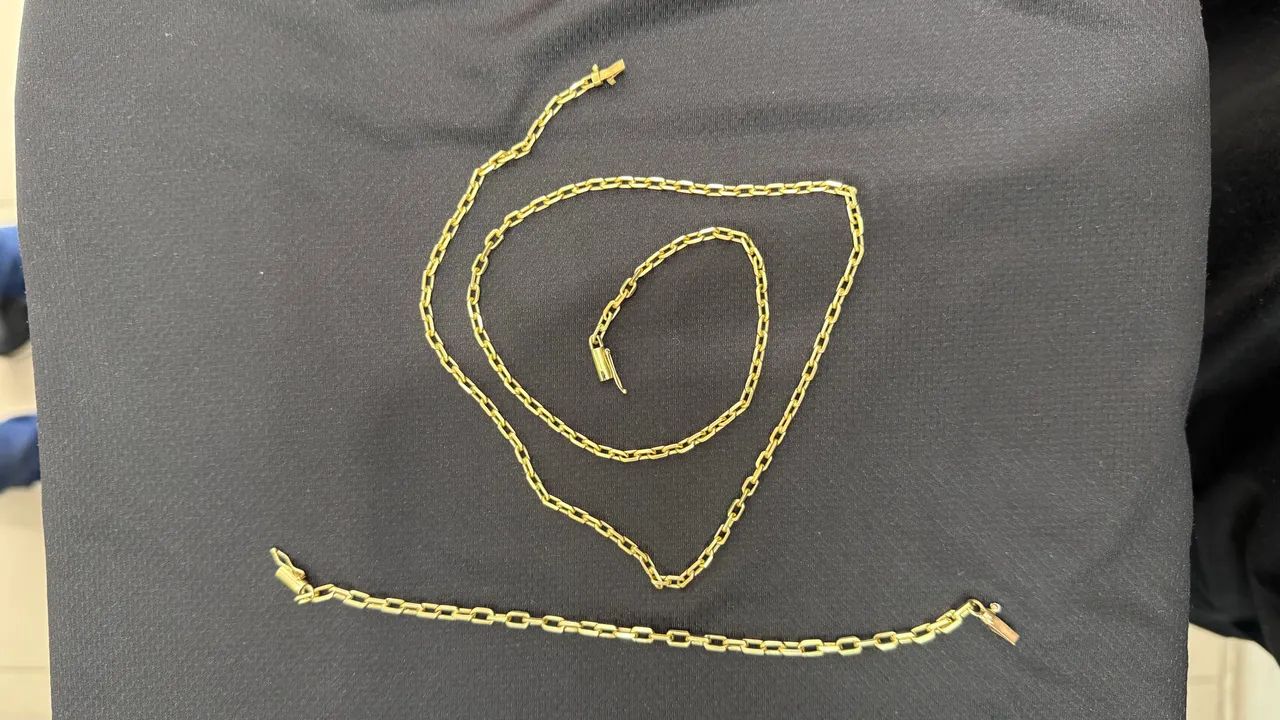 Cordão + pulseira de ouro 