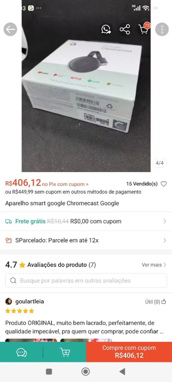 Chromecast geração 3 - Foto 2