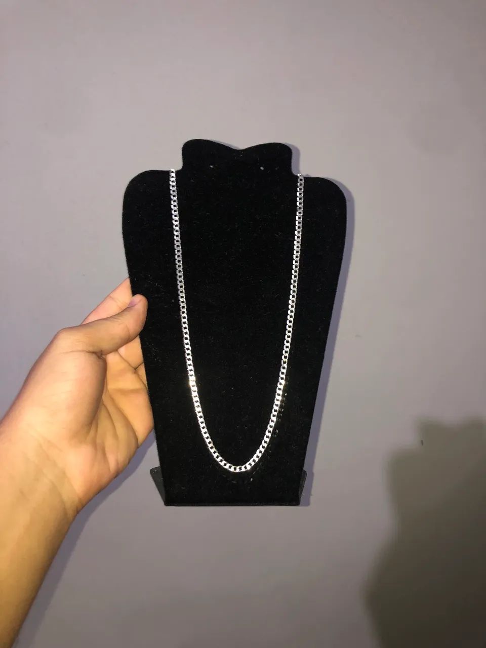 Cordão de prata 4mm