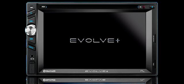 Central Multimídia Evolve+ DVD, GPS, USB, Espelhamento
