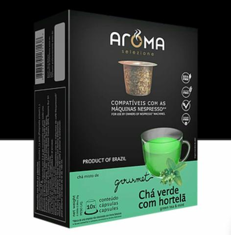CHÁ VERDE COM HORTELA p/ Nespresso