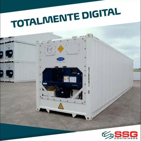 Container Frigorífico 40 pés Refrigerado Câmara Fria 12 metros Conteiner usado aço inox - Foto 3