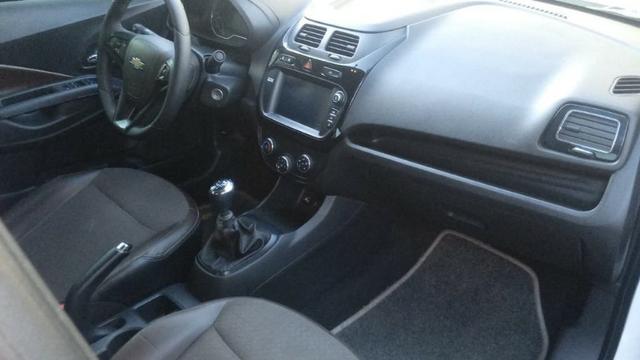 Cobalt LTZ 1.8 economic c/ gnv e banco de couro - pronto p/ uber Black - Foto 8