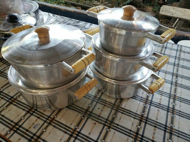 Jogos de panelas de aluminio batido