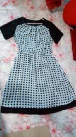 Vestido Estampado Quadricular