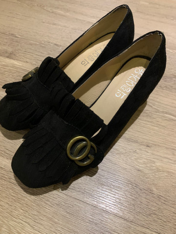 sapato estilo gucci