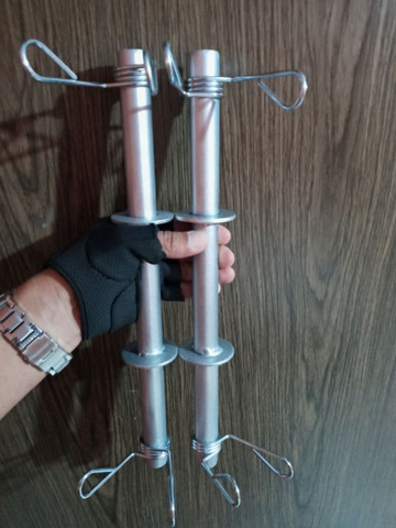 Barras para halteres, supino,agachamento, treino musculaçao academia - Foto 2