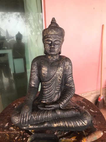 Estátua Zen Buda Meditação  - Foto 5