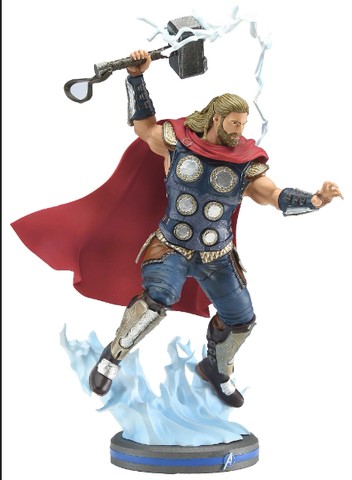 Boneco Thor God of War Ragnarok Colecionavel Estátua de Resina