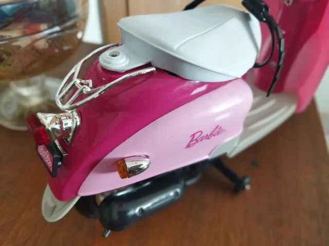 Moto de controle remoto barbie moto glamour candide