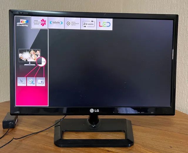 Vendo tv e monitor LG 24 polegadas, praticamente nova, nota fiscal