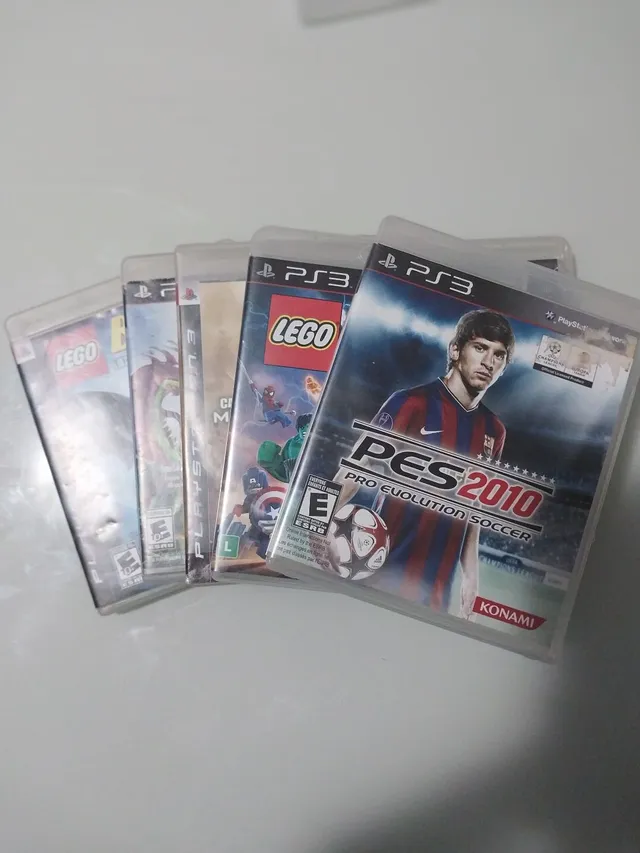 PS3 - Lote 3 CDS Jogos Eletrônicos: PES 2008, 2009 e 2011, conservados,  porém