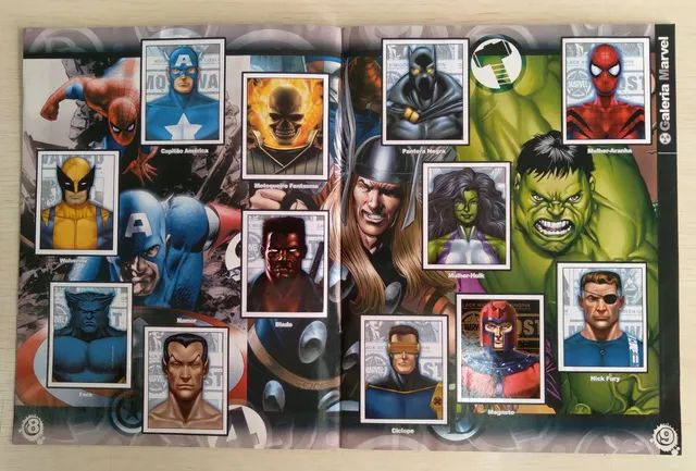 Álbum de figurinhas HERÓIS MARVEL - Foto 3