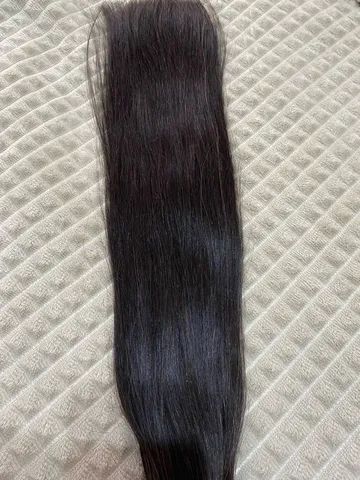 Cabelo humano 100 gramas  de 55cm levimente ondulado  - Foto 2