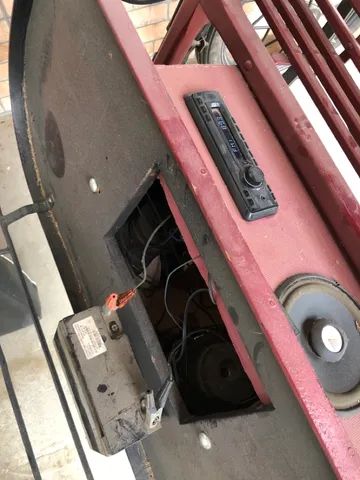 Charrete com rádio e caixas de som - Foto 2