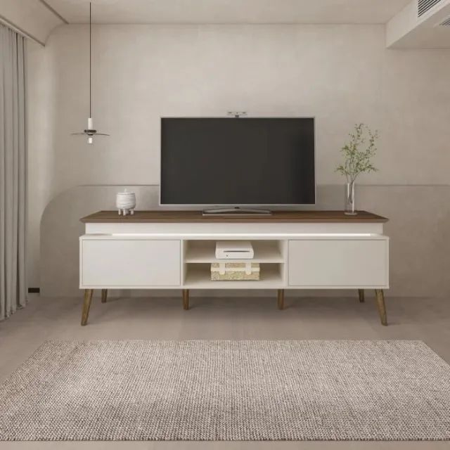 Rack Bancada Para TVs até 75 Polegadas 2 Porta C/LED 1.80M. Produto Novo Direto de Fábrica - Foto 2