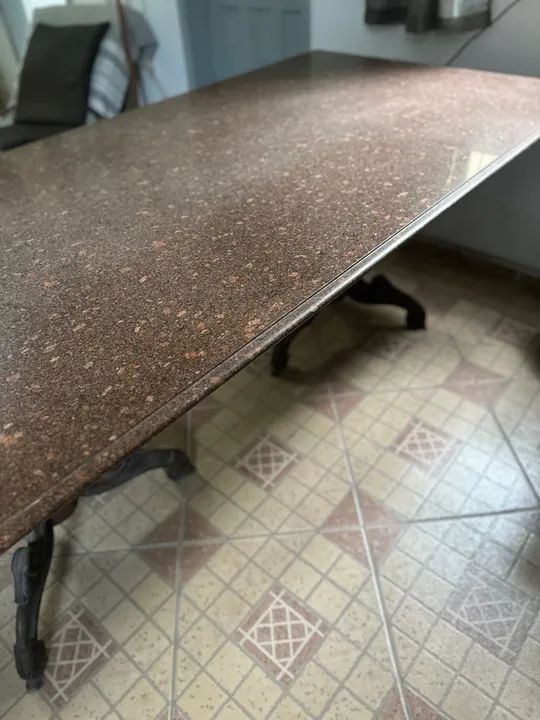 Mesa de Jantar Antiga de Madeira Maciçam - Foto 5