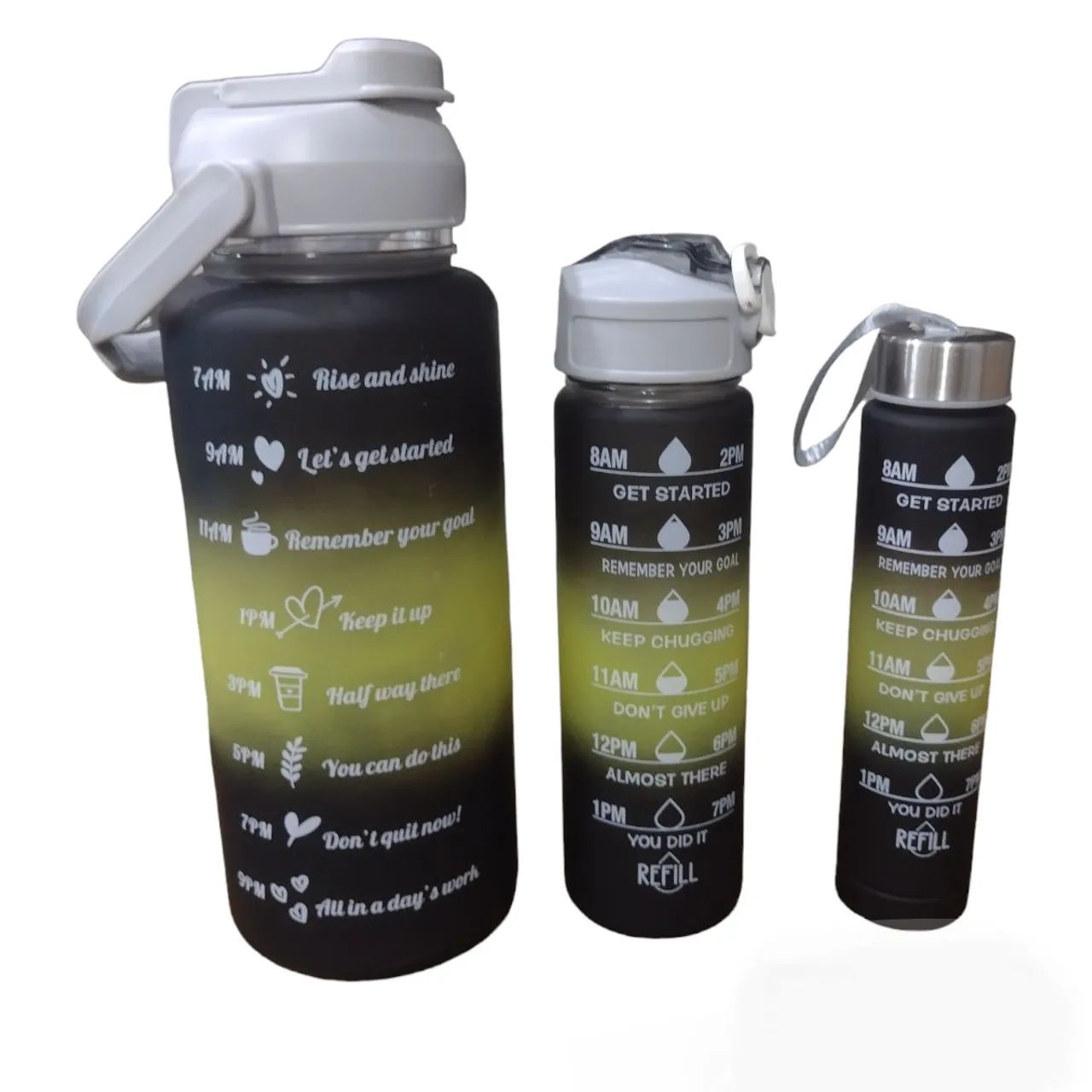 Kit garrafa motivacional 