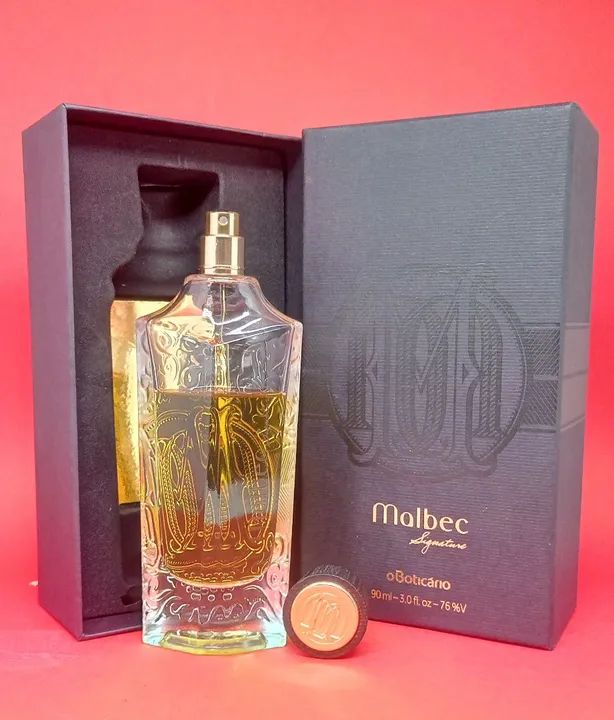 Malbec Signature 70/90ml Perfume Masculino Nacional com Caixa e Tampa Conservado