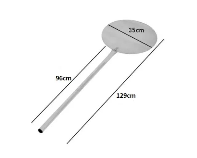 Pá De Pizza Alumínio Para Forno À Lenha 35cm - Foto 2