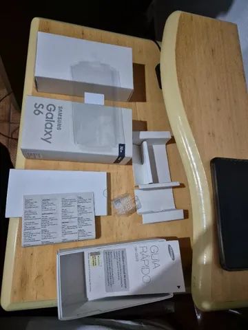 Caixa Galaxy S6 com manuais e plásticos originasi - Foto 2