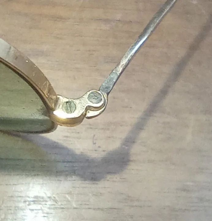 Ray-Ban aviador Original década de 30 ouro 14k - Foto 2