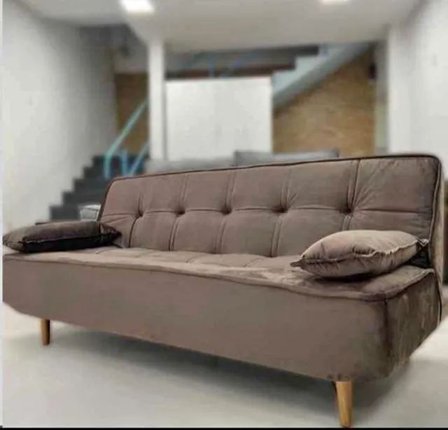 Sofa cama esmeralda /marrom