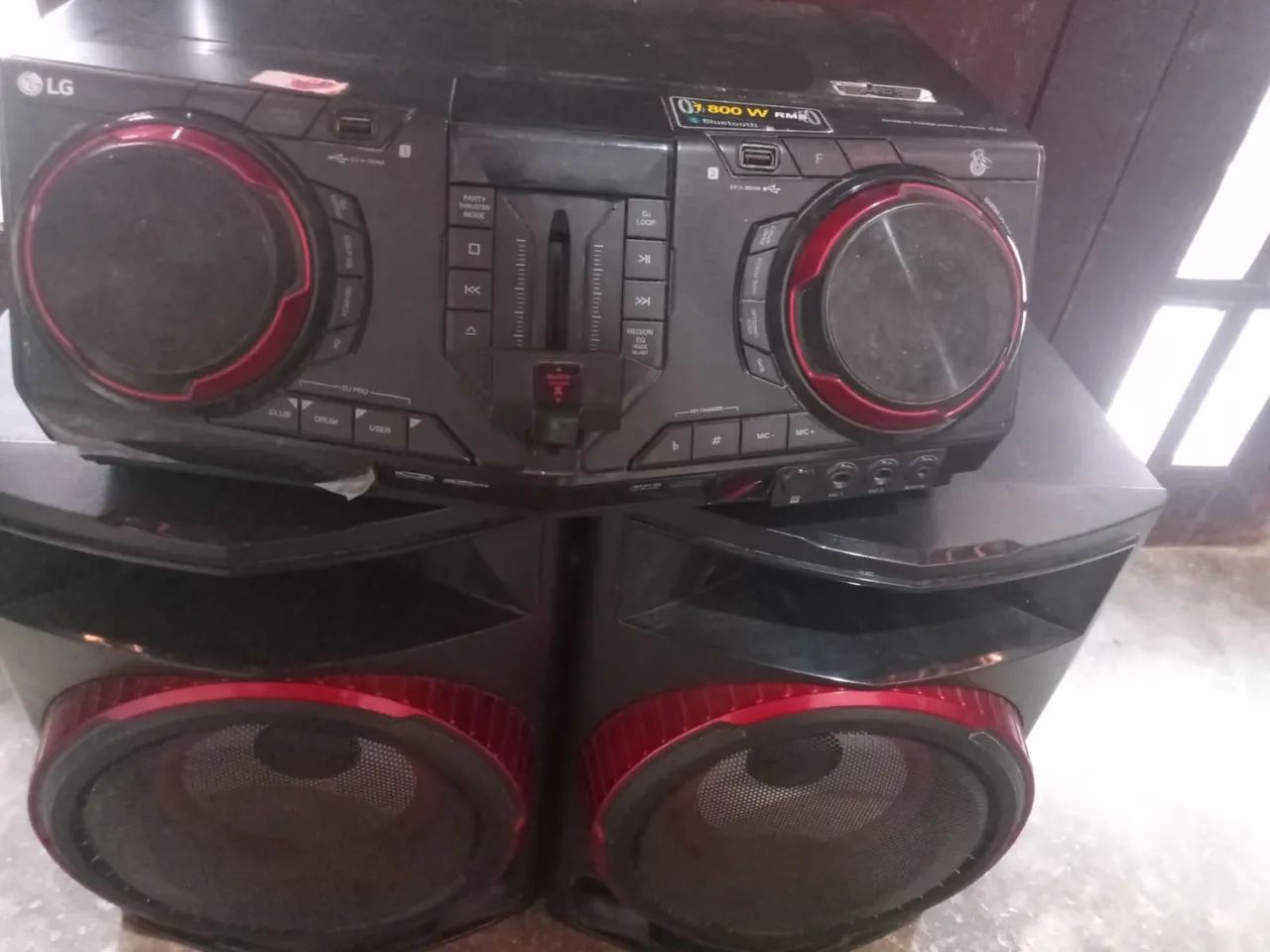 Som para casa - LG 600W - 2 caixas - Foto 3