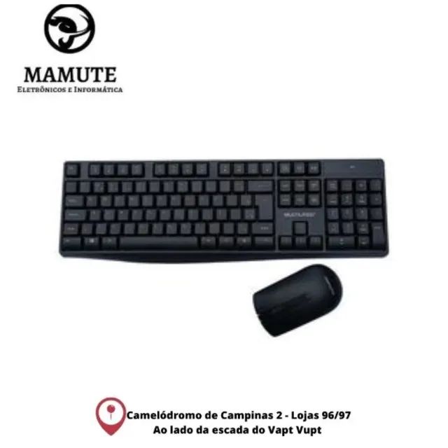 Teclado E Mouse S/ Fio Desktop Usb Wireless Multimidia Tc270