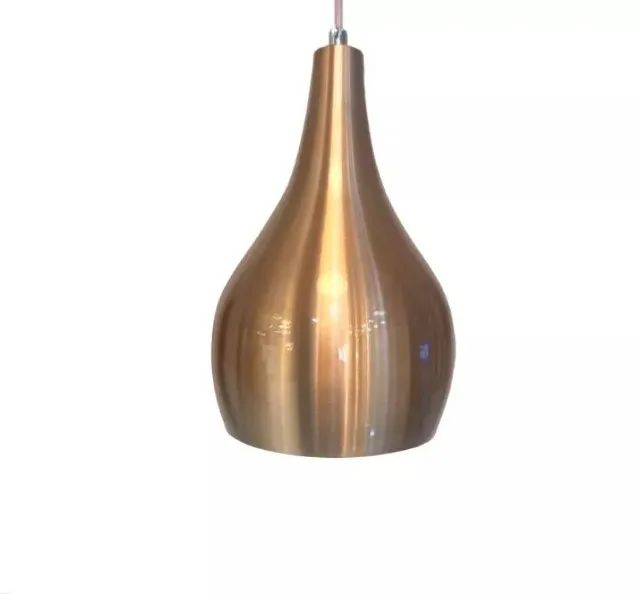 NOVA | Luminária Pendente Cobre Bronze Soquete E27 - Fazemos Entrega - Foto 6