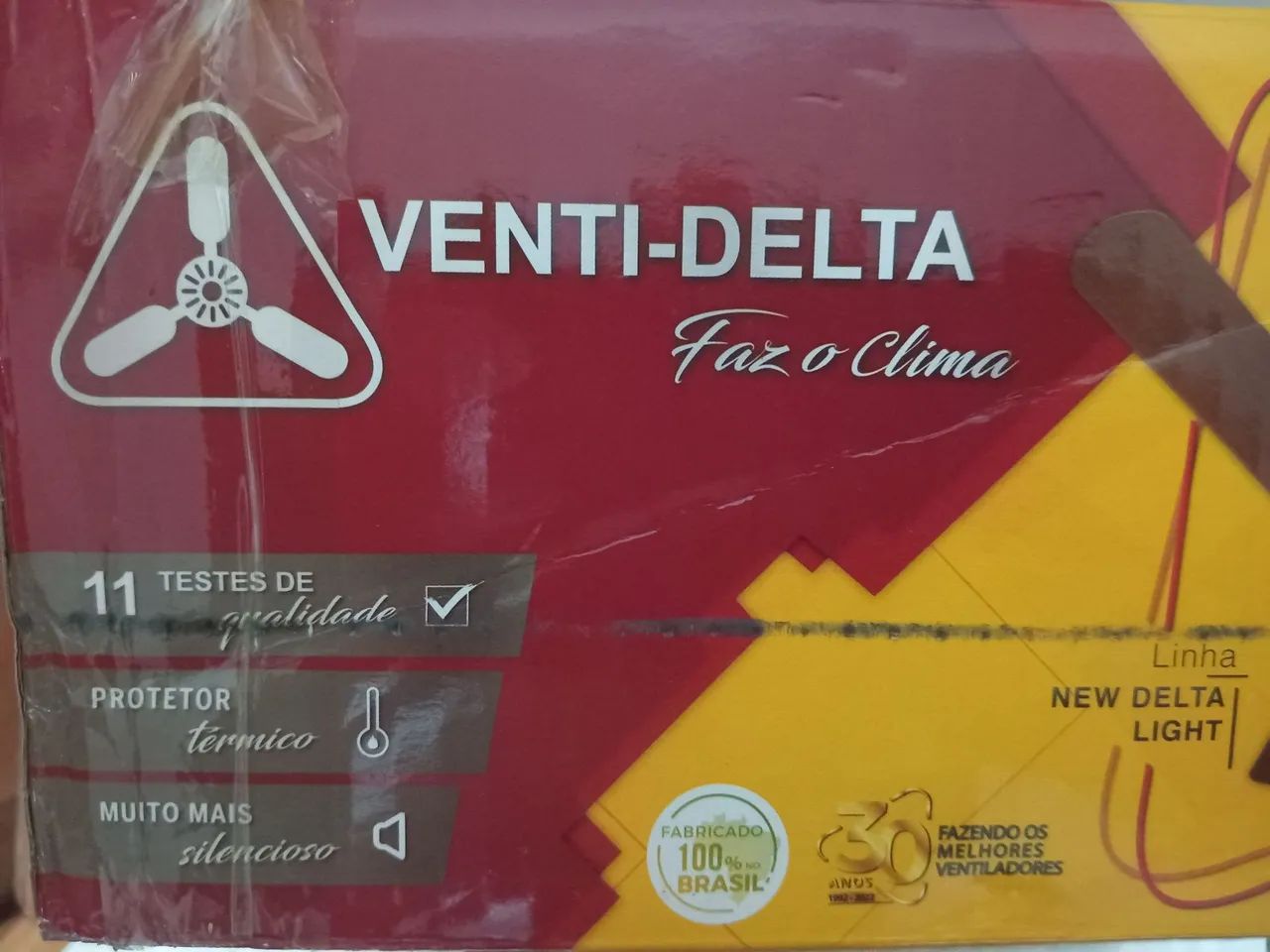 Ventilador de teto Venti-Delta New Delta Light 3 pás 127V, cor branco - Foto 2