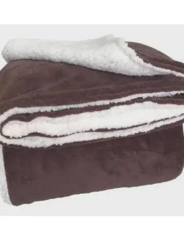 Cobertor casal dupla face de lã carneirinho com plush