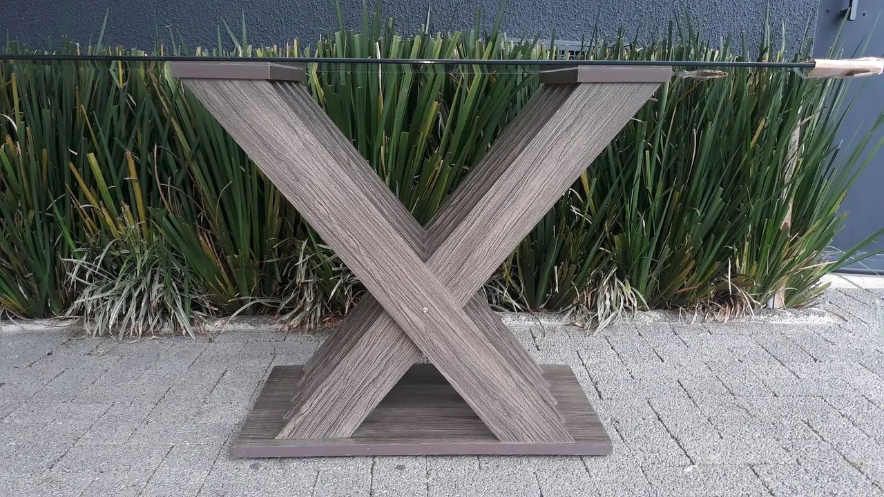 Mesa com tampo de vidro  - Foto 2