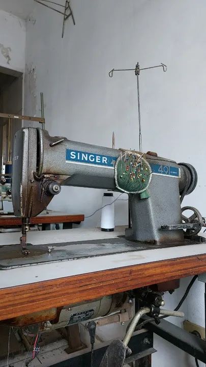 Máquina Costura Industrial Reta Singer