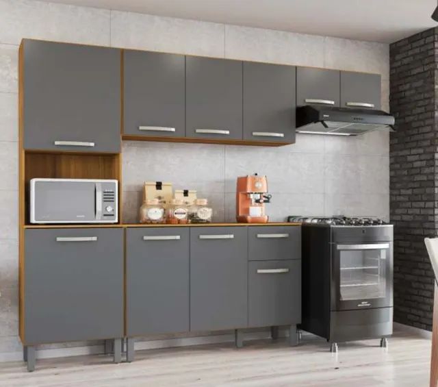 Cozinha completa 4 peças grafite