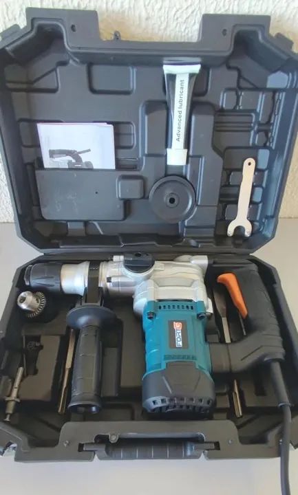 Martelete Perfurador Rompedor Profissional 2 em 1 SDS PLUS 850W 4.5J 26mm com Acessórios e