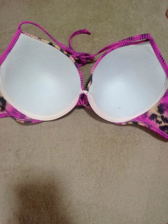 Biquini rosa com onça Tam 44/46 - Foto 3