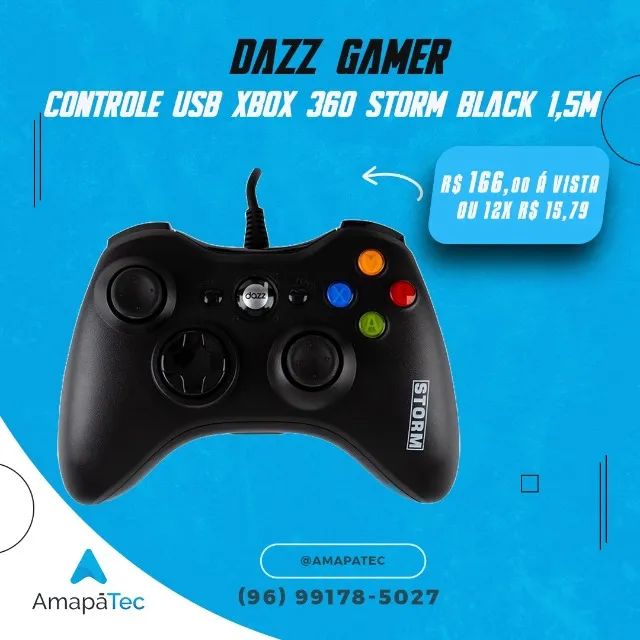 Controle Storm Dazz Xbox 360 1,5m