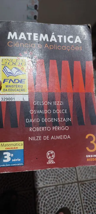 Matemática Ciência e Aplicações 3ª Série - Livro Didático