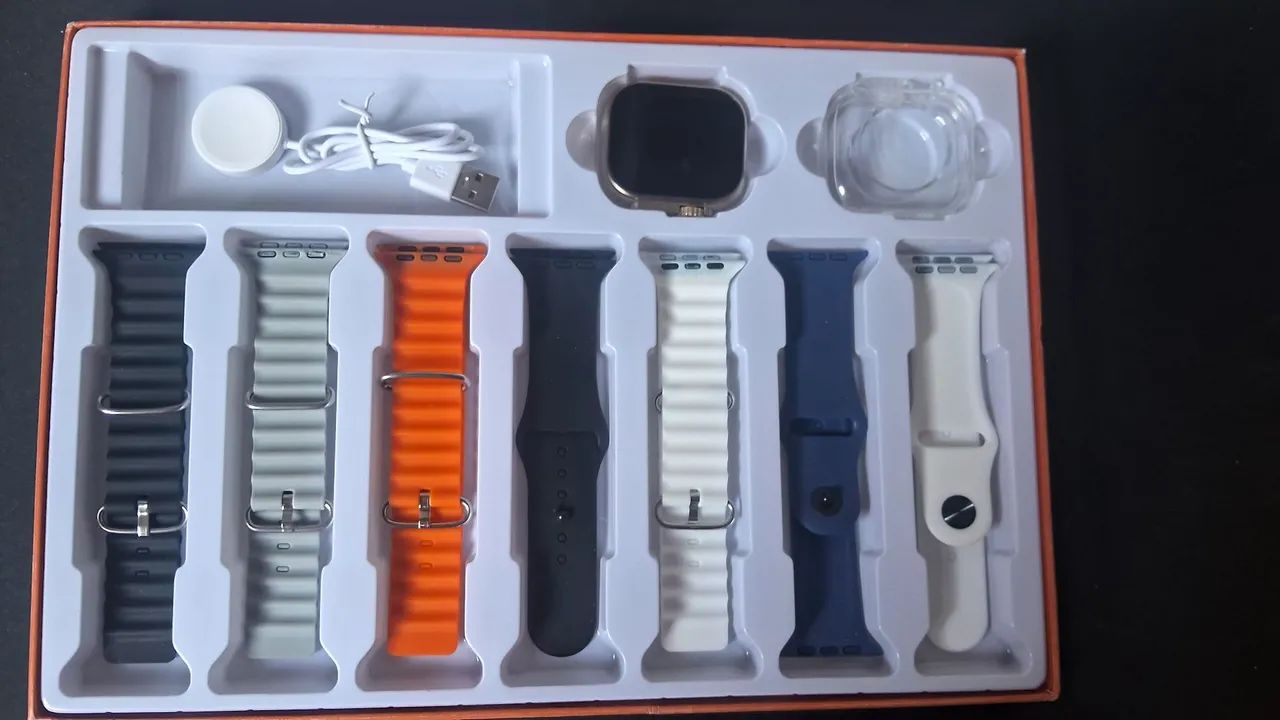 PROMOÇÃO!! SMARTWATCH COMPLETO COM 7 PULSEIRAS!!!