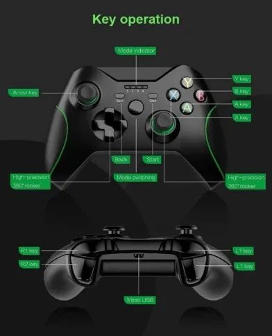 CONTROLE SEM FIO WIRELESS P XBOX ONE One S One X PC LH-808 ( C ADAPTADOR sem fio de 2,4 G) - Foto 2