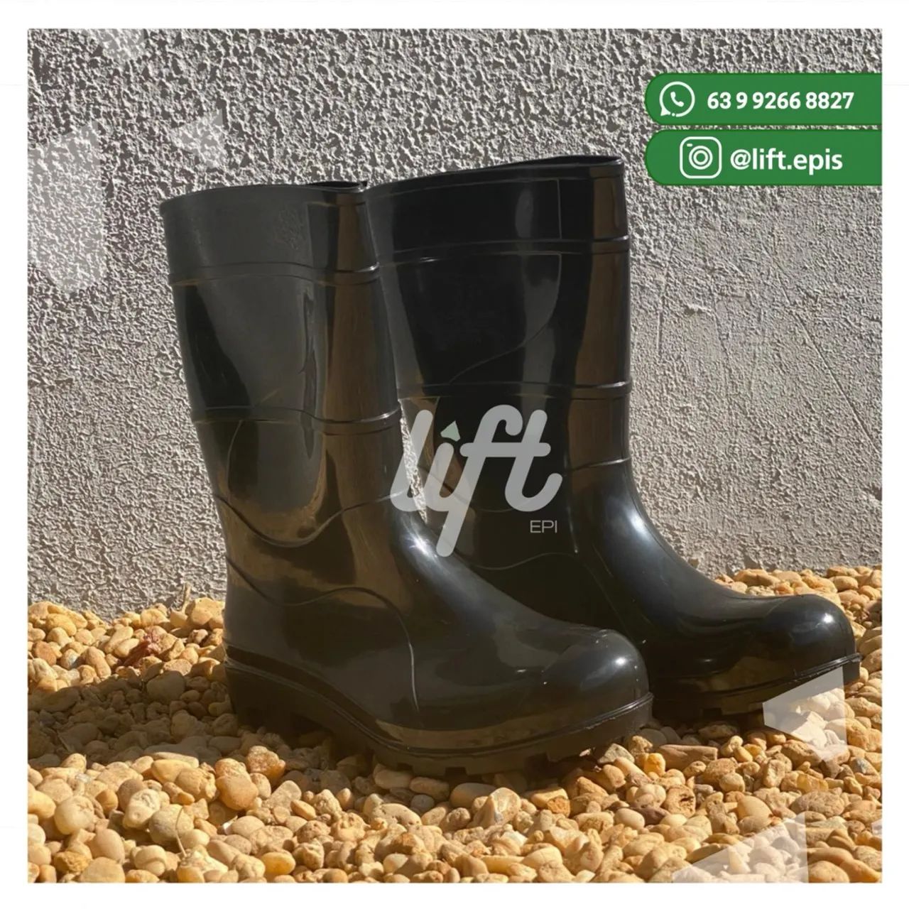 BOTA PVC IMPERMEÁVEL CANO LONGO  - Foto 3