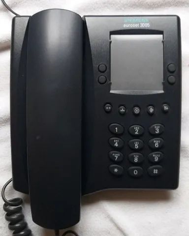 Aparelho de telefone fixo, marca Siemens, modelo Euroset 3005, cor grafite,  - Foto 4