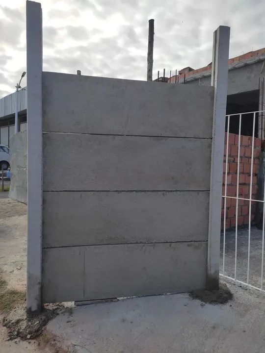 Muro de placa premoldado de  concreto e ferragem - Foto 4