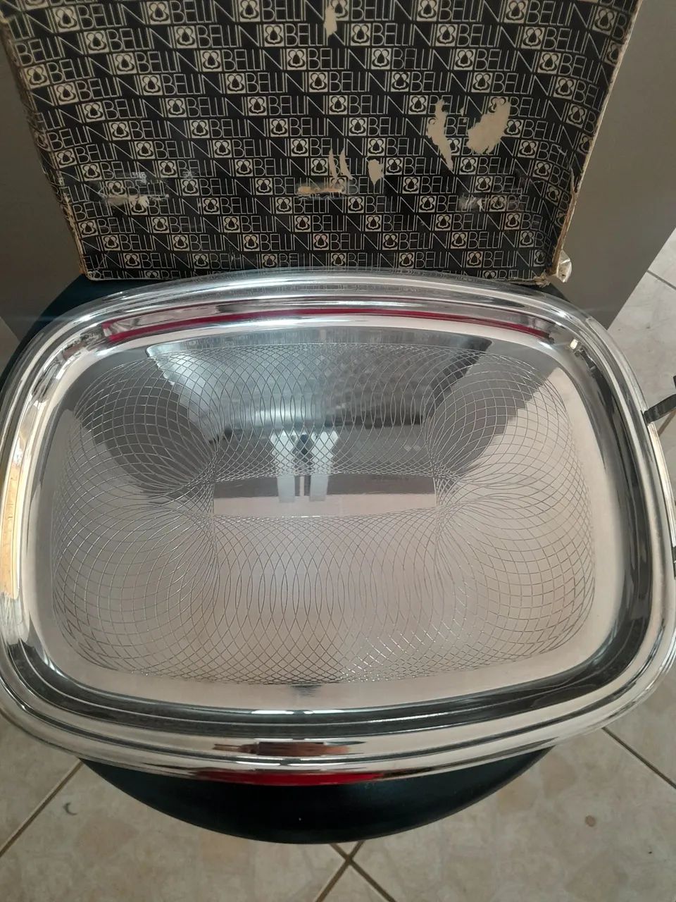 Bandeja Belinni antiga nunca usada na caixa da época  - Foto 2