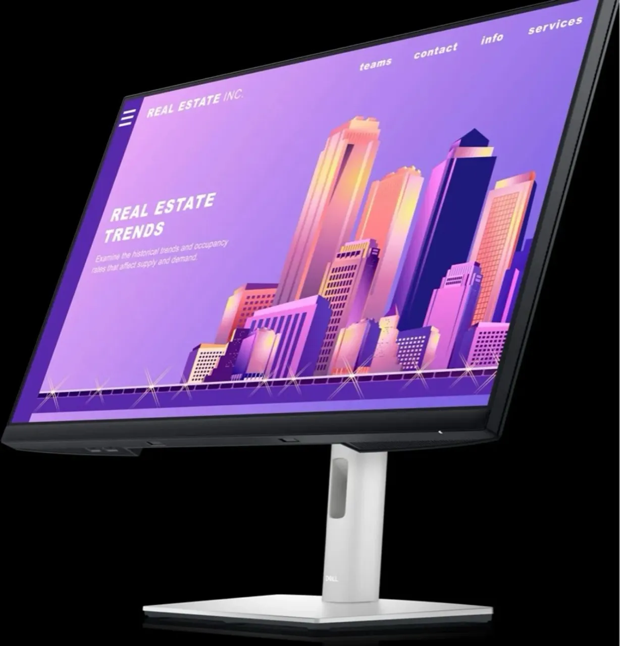 Monitor Dell 27 polegadas P2722H- Design Elegante e Imagem Impecável