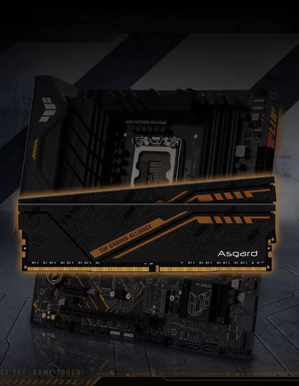 Memoria ram Asgard Tuf Gaming 16x2 3200mhz preta xmp CL 18 novas Lacradas - Foto 3