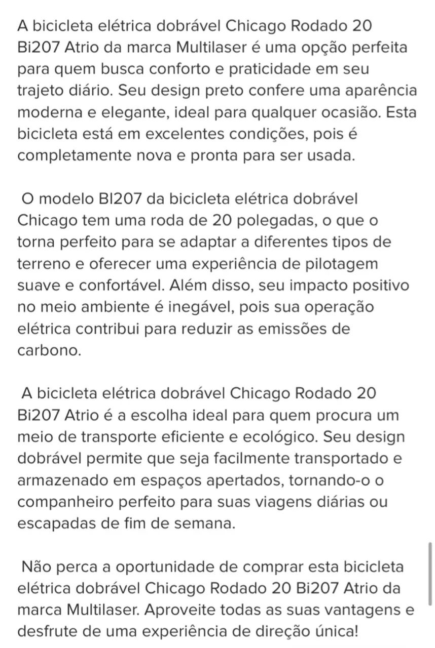 Bicicleta Elétrica Dobrável Atrio - Foto 2