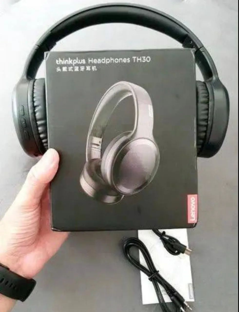 Lenovo ThinkPlus TH30 Bluetooth 5.0 PRETO  - Foto 2