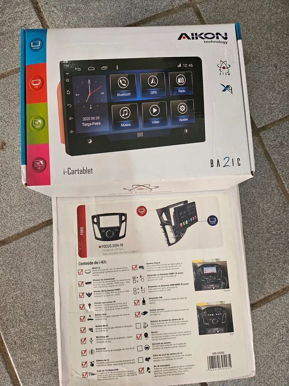 I-kit Multimídia Aikon Ford Focus 2014-2019